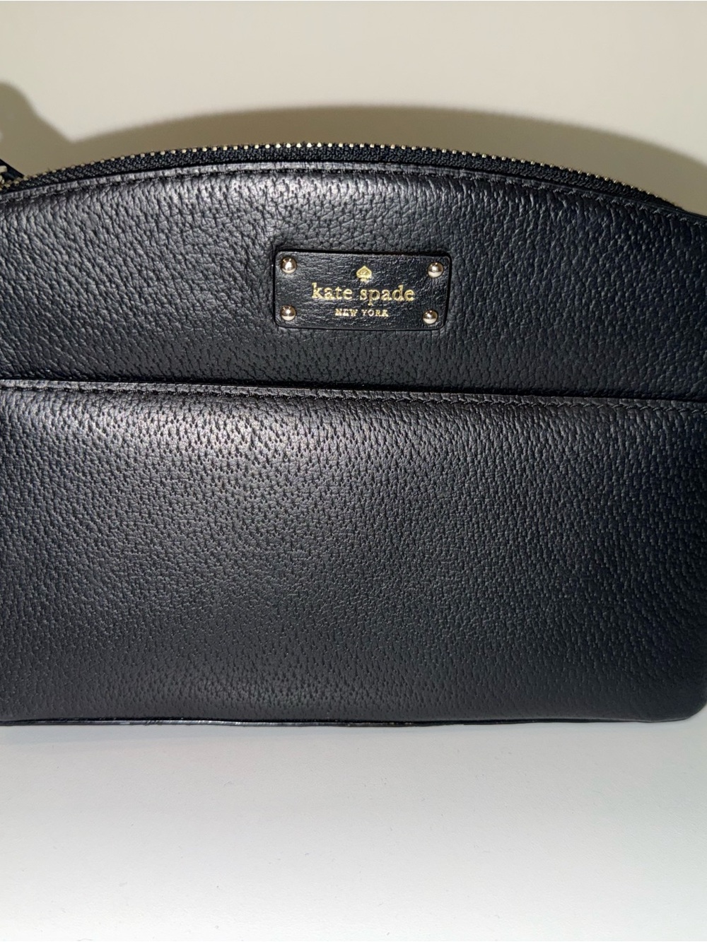 Kate Spade Black Leather Logo Interior Purse